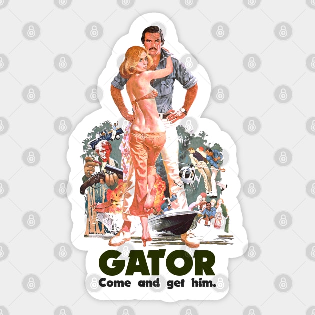 Gator )( Cult Classic Fan Art Sticker by darklordpug